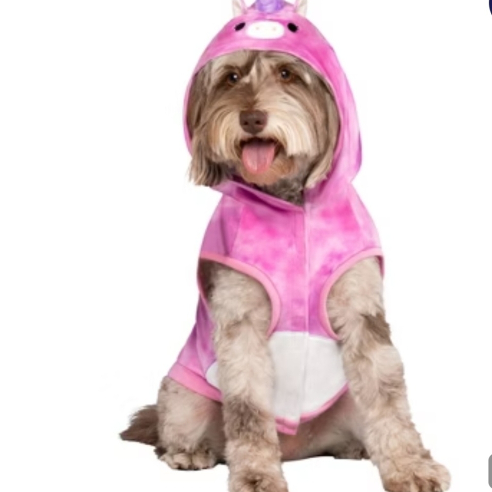 Squishmallows Lola the Unicorn Halloween Dog Hoodie Costume Hoodie - Small #5927